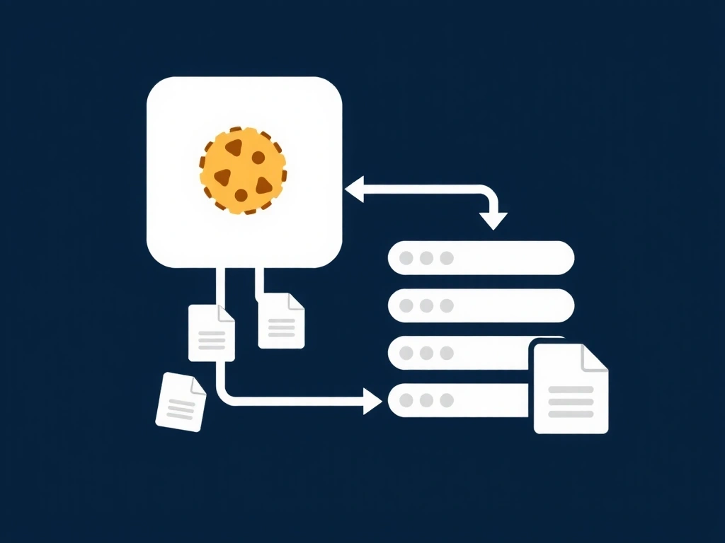 Illustration von Datensicherheit mit Schutzschichten und Verschlüsselungssymbolen